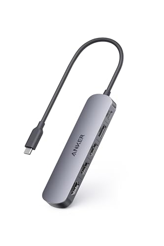 Anker USB-C ハブ (5-in-1, 4K, HDMI) グレー 100W USB PD対応 4K HDMIポート5Gbps 高速データ転送 USB-C/USB-Aポート搭載 1枚目 画像