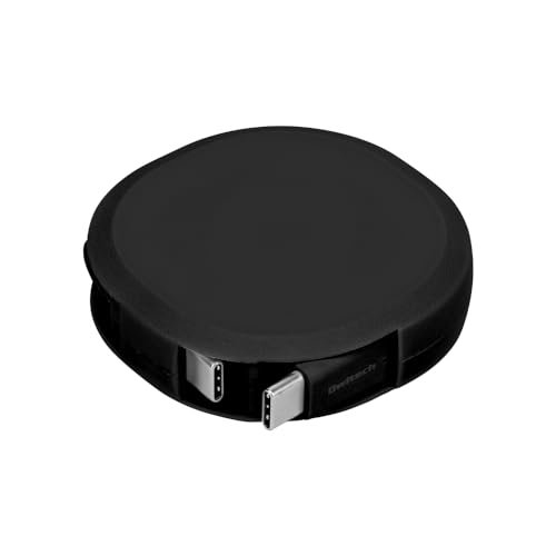 オウルテック 片引き 充電ケーブル 巻取り式 USB Type-C to Cケーブル 90cm PD60W 急速充電 データ通信 480Mbps 温度センサー搭載 katamaki 巻き取り Type-Cケーブル iPhone 15/15 Plus/15 Pro/15 ProMax/スマートフォン/タブレット対応【WEB限定パッケージ】ブラック OEC-CBKRPCC90-BK 1枚目 画像