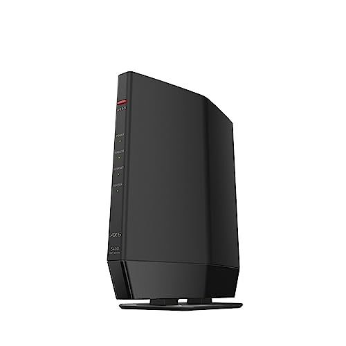 【Amazon.co.jp限定】 バッファロー WiFi ルーター無線LAN Wi-Fi 6 11ax / 11ac AX5400 4803+574Mbps 日本メーカー 【 iPhone 16 / 15 / 14 / 13 / Nintendo Switch / PS5 動作確認済み 】 エコパッケージ WSR-5400AX6P/NBK 1枚目 画像