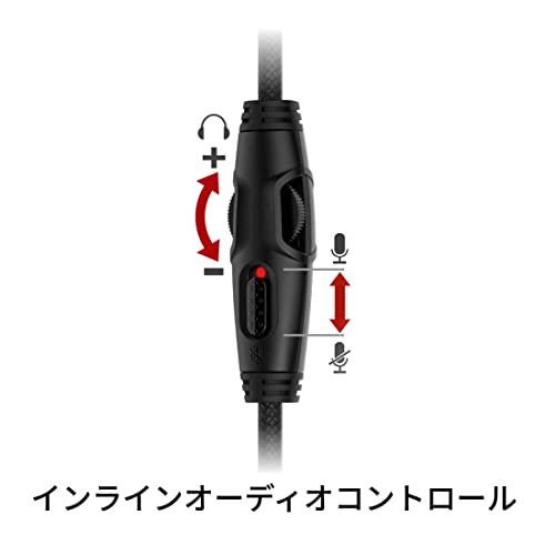 HyperX Cloud Alpha ゲーミング ヘッドセット インライン音量コントロールBox付属 レッド HX-HSCA-RD/AS オリジナルデータ特典付き ( 4P5L1AB#UUF ) 中間 画像