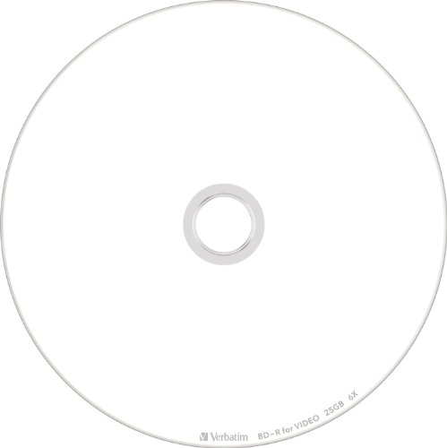 バーベイタム(Verbatim) Verbatim バーベイタム 1回録画用 ブルーレイディスク BD-R 25GB 50枚 ホワイトプリンタブル 片面1層 1-6倍速 VBR130RP50V4 最後 画像