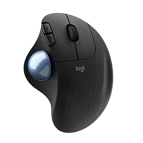 【Amazon.co.jp限定】ロジクール ワイヤレスマウス トラックボール 無線 M575S Bluetooth Unifying 5ボタン windows mac iPad 電池寿命最大24ケ月 M575 ブラック 国内正規品 1枚目 画像