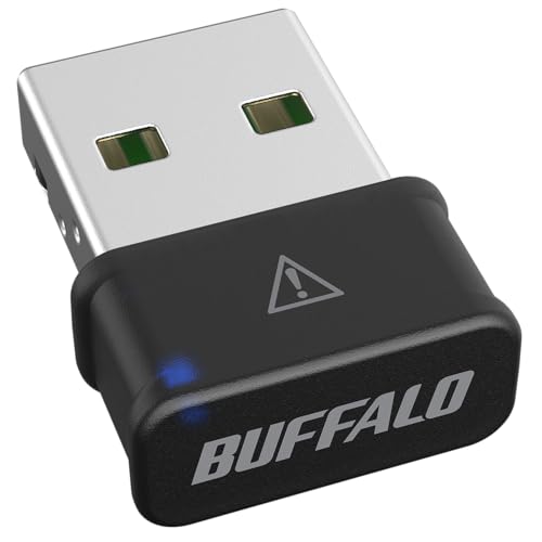 バッファロー WiFi 無線LAN 子機 アダプター コンパクト 866Mbps/433Mbps 11ac/n/a/g/b USB 2.0 WPA3 WI-U2-866DM/N 1枚目 画像