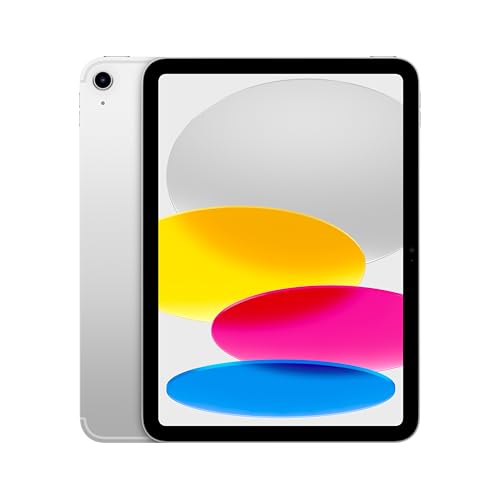 Apple 11 インチ iPad (A16): 11 インチモデル、Liquid Retina ディスプレイ、128GB、Wi-Fi 6 + 5G 携帯電話通信、12MP フロント/12MP バックカメラ、Touch ID、一日中使えるバッテリー - シルバー 1枚目 画像
