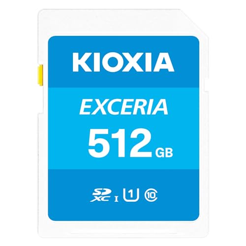 KIOXIA(キオクシア)【日本製】SDカード 512GB SDXC UHS-I Class10 読出速度100MB/s 国内正規品 メーカー保証5年 KLNEA512G 画像1