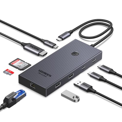 UGREEN Revodok Pro 9-in-1 USB-Cハブ 10Gbpsデータ転送対応 4K HDMI・ギガビットLAN・PD100W・SD/TFカードリーダー搭載 MacBook/iPad/Surfaceなど対応 1枚目 画像