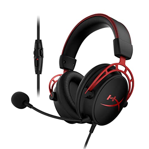 HyperX Cloud Alpha ゲーミング ヘッドセット インライン音量コントロールBox付属 レッド HX-HSCA-RD/AS オリジナルデータ特典付き ( 4P5L1AB#UUF ) 1枚目 画像