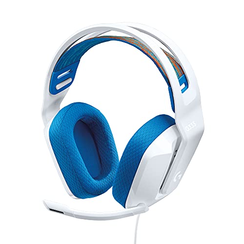 Logicool G ゲーミングヘッドセット G335 ゲーミング ヘッドセット G335WH 軽量 222g 3.5mm 有線 立体音響 ステレオ 2.1ch フリップミュート マイク付き PS5 PS4 PC Switch 2 Xbox スマホ 対応 ヘッドホン ヘッドフォン ホワイト 国内正規品 1枚目 画像