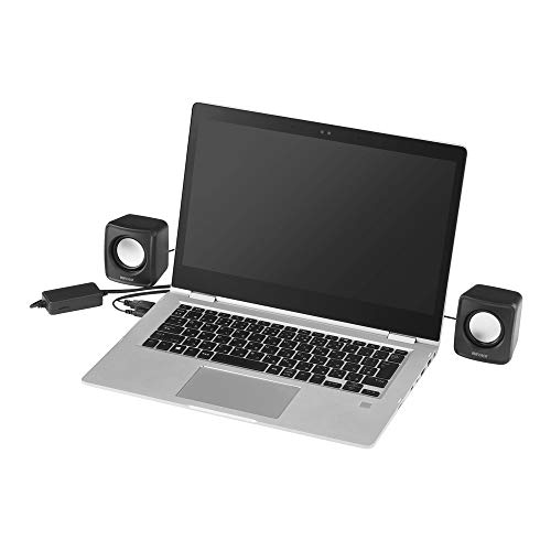 バッファロー BUFFALO PC用スピーカー USB電源コンパクトサイズ ブラック BSSP105UBK 中間 画像