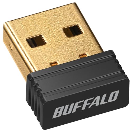 バッファロー Bluetooth 5.4 対応 USB アダプター レシーバー ドングル 後付け 子機 ブルートゥース コンパクト 小型 BSBT54D205BK 1枚目 画像
