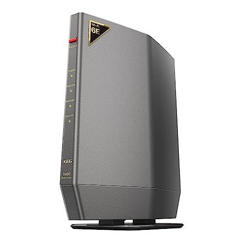 【Amazon.co.jp限定】 バッファロー ルーター 無線 LAN Wi-Fi 6E 11ax 6GHz AXE5400 トライバンド 6ストリーム 2401 + 2401 + 573 Mbps 有線 2.5Gbps エコパッケージ 【 iPhone 15 Pro / 14 / 13 / Nintendo Switch / PS5 動作確認済み 】 WSR-5400XE6/N 1枚目 画像