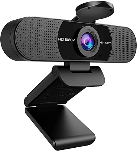 EMEET Webカメラ ウェブカメラ HD1080P 200万画素 90°広角 パソコン用カメラ ストリーミング 内蔵マイク オンライン会議用 自動光補正 EMEETLINK利用可能 1/4インチ三脚穴 Windows 7/8/8.1/10/11 MacOS 10.14及び以上 Youtube, zoomなどに対応 C960 1枚目 画像