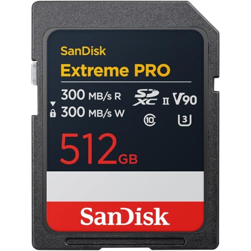 【 サンディスク 正規品 】 SDカード 512GB SDXC Class10 UHS-II V90 読取最大300MB/s SanDisk Extreme PRO SDSDXDM-512G-GHJIN 新パッケージ 画像1
