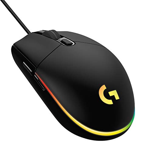 Logicool G ゲーミングマウス G203 有線 ゲーミング マウス USB 接続 G203-BK 軽量 85g LIGHTSYNC RGB 6個プログラムボタン ブラック PC windows mac 国内正規品 【 ファイナルファンタジー XIV 推奨モデル 】 1枚目 画像