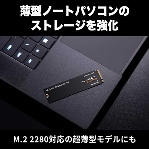 Western Digital ウエスタンデジタル 内蔵SSD 1TB WD Black SN7100 (読取り最大 7,250MB/秒) M.2-2280 NVMe WDS100T4X0E-EC 【国内正規代理店品】 中間 画像