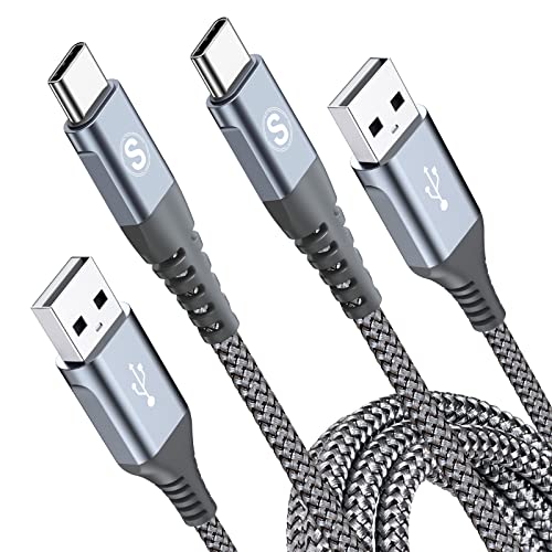 タイプc ケーブル 2M/2本セットPD対応 60W急速充電(USB A&USB C) iPhone17/16/15 充電ケーブルたいぷしー充電器 急速 アイフォン/いphone17 16 15 pro Max,iPad Pro/Air/mini6,MacBookPro,Samsung Galaxy S25/S24/S23/S22/S21/S20,Pixel等たいふ c機種対応-グレー 1枚目 画像