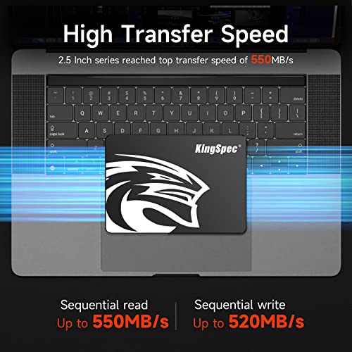 KingSpec SSD SATAIII 6Gb/s 2.5インチ内蔵SSD 最大読込：570MB/s (R：570MB/s、W：540MB/s) 3D NAND SATA SSD メーカー保証3年 (128 gb) 最後 画像