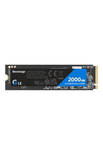 Nextorage 2TB SSD 内蔵 M.2 2280 PCIe Gen 4.0 x 4 NVMe 1.4 最大転送速度 7400MB/s 2000GB ネクストレージ 内蔵SSD PS5 ハイスピード 安定 日本メーカー NN4LE-2TB2CN/GNE 1枚目 画像