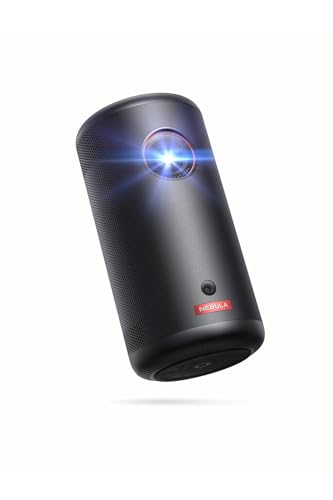 Anker Nebula Capsule 3 (小型 Google TV搭載 モバイル プロジェクター)【家庭用 フルHD Netflix対応 200 ANSI ルーメン 最大120インチ 大画面 天井投影 8W スピーカー 自動台形補正 オートフォーカス バッテリー内蔵 ホームシアター ホームプロジェクター 持ち運び アンカー ネビュラ カプセル 3】 1枚目 画像