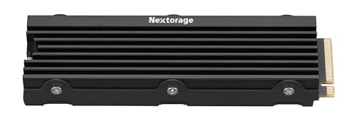 Nextorage 日本メーカー NEM-PAシリーズ 2TB PS5対応ヒートシンク一体型内蔵SSD 最大転送速度7,400MB/s ヒートシンク搭載 M.2 2280 PCIe4.0 NVMe SSD NEM-PAC2TB/N SYM ネクストレージ 画像1