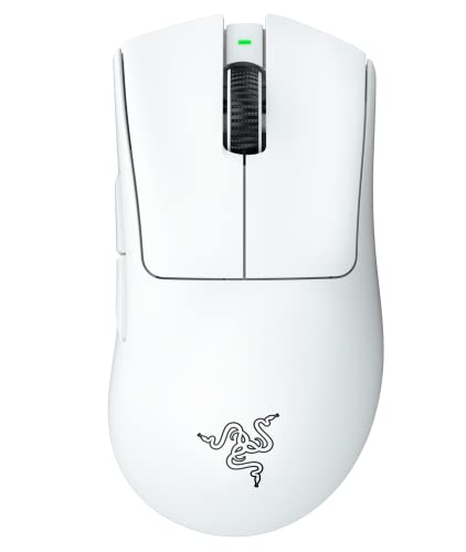 Razer レイザー DeathAdder V3 Pro White ゲーミングマウス ワイヤレス 無線 64gの超軽量 進化したエルゴノミック形状 最高クラスの精度のFocus Pro 30K オプティカルセンサー 第 3 世代オプティカルマウススイッチ HyperSpeed Wireless 90時間のバッテリー連続使用が可能 デスアーダーブイスリープロ 【日本正規代理店保証品】 1枚目 画像