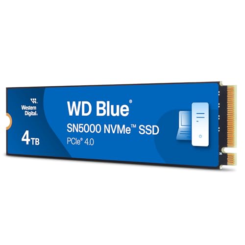 Western Digital ウエスタンデジタル 内蔵SSD 4TB WD Blue SN5000 (読取り最大 5,500MB/秒) M.2-2280 NVMe WDS400T4B0E-EC 【国内正規代理店品】 画像1