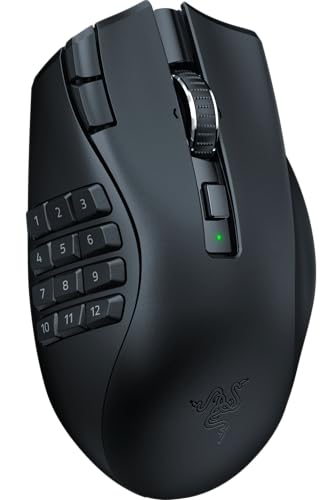 Razer(レイザー) Naga V2 HyperSpeed MMOに最適な多ボタンのワイヤレスゲーミングマウス プログラム可能な19ボタン フリースピンまたはタクタイルスクロールホイール HyperSpeed Wireless Bluetooth Focus Pro 30K オプティカルセンサー ナーガ ブイツー ハイパースピード 【日本正規代理店保証品】 1枚目 画像