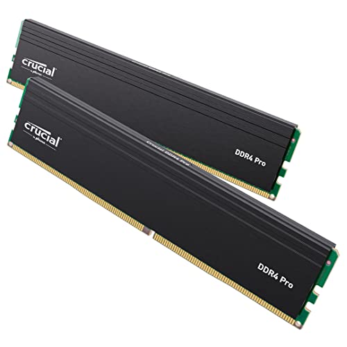 CrucialPRO (マイクロン製) デスクトップ用メモリ 32GBX2枚 DDR4-3200 メーカー制限付無期限保証 CP2K32G4DFRA32A【国内正規代理店品】 画像1