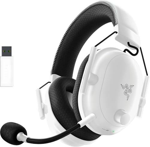 Razer(レイザー) BlackShark V2 Pro White Edition アップグレードモデル ワイヤレスゲーミングヘッドセット HyperSpeed Wireless 2.4GHz Bluetooth HyperClearスーパーワイドバンドマイク ブラックシャーク ブイツー プロ ホワイト 【日本正規代理店保証品】 1枚目 画像