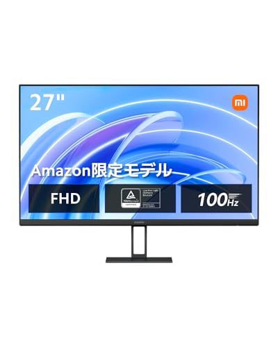 【Amazon.co.jp限定】 Xiaomi モニター A27i ディスプレイ 27インチ フルHD 1920x1080 100Hz HDR10 6ms 角度調節 ブルーライト VESAマウント対応 画像1