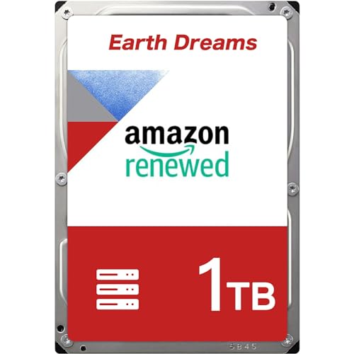 【整備済み品】 Earth Dreams内蔵 HDD 1TB 3.5インチ NAS丶パソコンPC丶サーバー対応 ハードディスク 保証1年 画像1