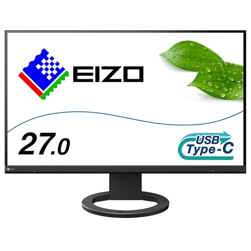 【Amazon.co.jp限定】EIZO 疲れ目軽減モニター | FlexScan EV2720S-AMZBK | 27.0型2560×1440・USB Type-C(70W給電)・スタンド可動・ブラック 1枚目 画像