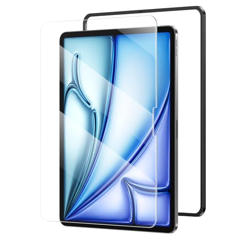 NIMASO ガラスフィルム iPad Air 11 M3 第7世代 2025用/ipad air 11インチ M2 第6世代 2024用 保護 フィルム 強化 ガラス 指紋防止 ガイド枠付き アイパッド エアー7/エアー6 NTB24E1281 1枚目 画像