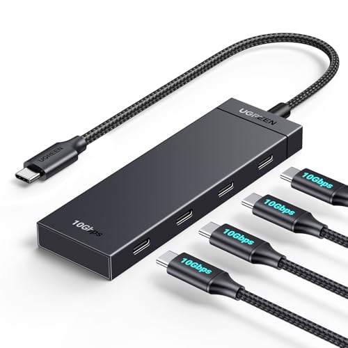 UGREEN USB-C ハブ 4ポート4xUSB-C USB3.2 Gen2 10Gbps高速データ転送 軽量 変換アダプター 4-in-1 Type-C 拡張ハブ 増設 MacBook Pro/Air 、 iMac、iPad Pro/iPad Air 、iPhone 15/15 Pro、 Galaxy S23/ S24などに対応 1枚目 画像
