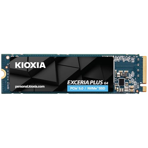 キオクシア KIOXIA 内蔵 SSD 2TB NVMe M.2 Type 2280 PCIe Gen 5.0×4(最大読込: 10,000MB/s) 国産BiCS FLASH TLC搭載 国内正規代理店5年保証 EXCERIA PLUS G4 SSD-CK2.0N5PLG4N【国内正規代理店保証品】 1枚目 画像