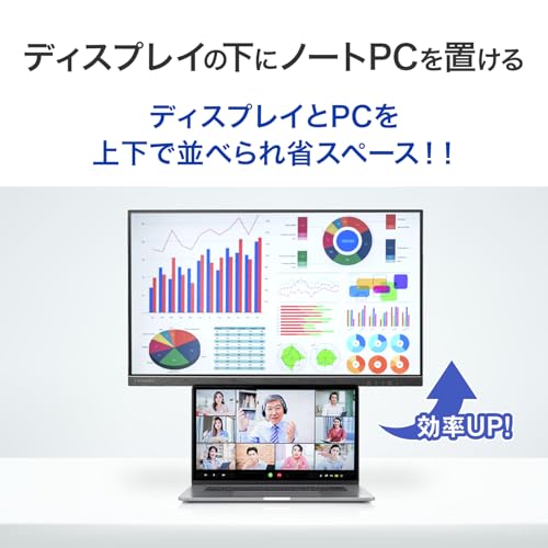 IODATA モニター 23.8インチ 100Hz 縦横回転 AHVAパネル 非光沢 ブラック 省スペース (HDMI×1/DisplayPort×1/スピーカー付/高さ調整/VESA対応/土日サポート/日本メーカー) EX-D242SA-F 最後 画像