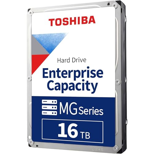 【整備済み品】 東芝 HDD 16TB MG08シリーズ 企業版, 3.5インチ 内蔵 ハードディスク 7200rpm 512MB キャッシュ, 内蔵hdd テレビ録画用 Nas CMR SATA 6Gb/s, 1年間の保証 画像1