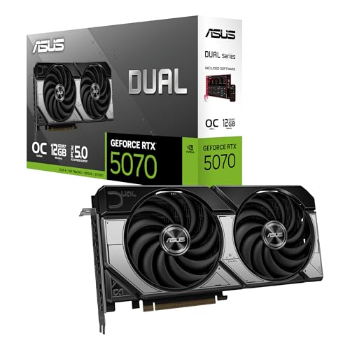 ASUS Dual GeForce RTX 5070 12GB GDDR7 OC Edition ビデオカード DUAL-RTX5070-O12G 国内正規代理店品 1枚目 画像