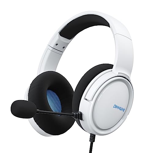 BINNUNE ゲーミングヘッドセット PS5 ヘッドセット 3.5mm有線 xboxヘッドセット マイク付き ミュート機能付き ゲーミングヘッドホン 50MMドライバー低遅延 軽量 ノイズキャンセリング マイク FPS ゲーム用 ヘッドフォン PC PS5 PS4 switch xbox対応 画像1