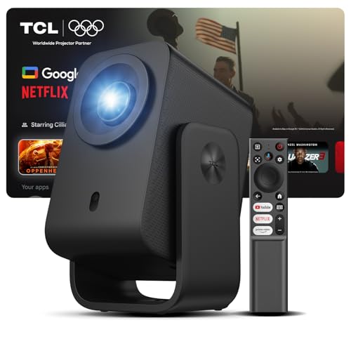 TCL C1 Google TV ポータブルプロジェクター ネイティブ1080P対応 / 内蔵ジンバル搭載/Google TV公式認証/Wi-Fi・Bluetooth対応/完全密閉型光学エンジン/オートフォーカス / 8Wドルビーデジタルオーディオ / 最大120インチ投影 / 天井投影対応 1枚目 画像