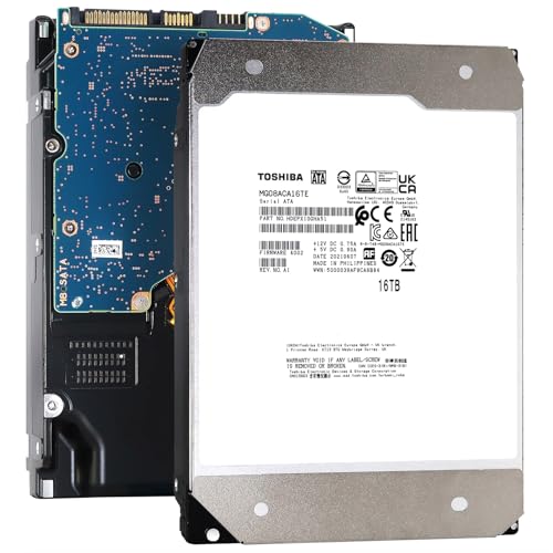 【整備済み品】 東芝 HDD 16TB MG08シリーズ 企業版, 3.5インチ 内蔵 ハードディスク 7200rpm 512MB キャッシュ, 内蔵hdd テレビ録画用 Nas CMR SATA 6Gb/s, 1年間の保証 最後 画像