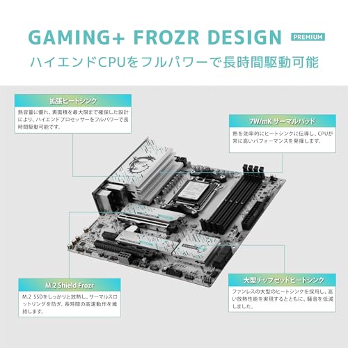 MSI B850M GAMING PLUS WIFI Micro-ATXマザーボード MB6784 中間 画像