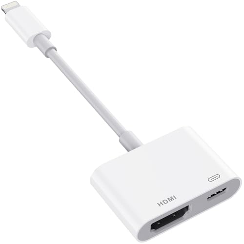 【2025年新モデル】 iPhone hdmi変換ケーブル i-Phone テレビに映す MFi認証済み iPad/i-Phone ミラーリング Lightning HDMI 変換 1080P@60HZ HD画質 遅延なし TV大画面 自動接続 給電不要 設定不要 操作不要 ライトニング hdm i 日本語取説付き（iOS9.2~iOS18システム対応） [並行輸入品] 画像1