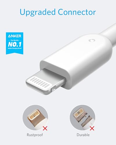 Anker PowerLine II ライトニングUSBケーブル【Apple MFi認証取得 / 超高耐久】iPhone / iPad / iPod各種対応 (1.8m ホワイト) 最後 画像