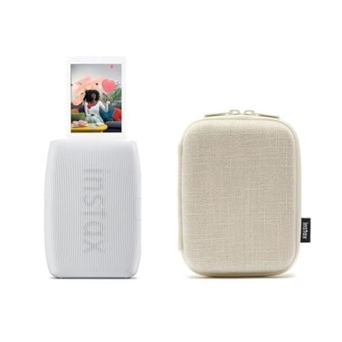 富士フイルム(FUJIFILM) クリスマスプレゼント お年玉ギフト チェキ スマホプリンター instax mini Link3 クレイホワイト & ケース ホワイト 1枚目 画像