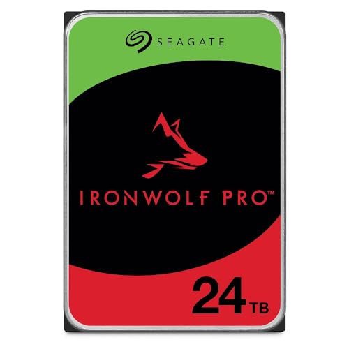 Seagate 内蔵 HDD ハードディスク 24TB NAS向け 24時間365日 5年保証 データ復旧3年付 CMR IronwolfPro 国内正規代理店品 ST24000NT002 1枚目 画像