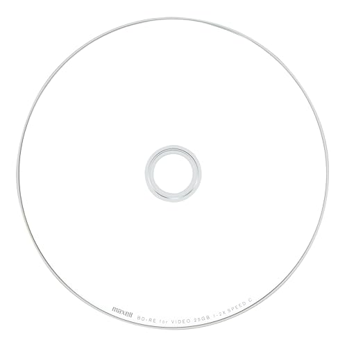 【Amazon.co.jp限定】 マクセル(maxell) ブルーレイディスク ブルーレイ Blu-ray Blu-rayディスク 録画用 BD-RE 50枚 くり返し 繰り返し 25GB 地上デジタル BSデジタル 4K BS CS スピンドルケース インクジェットプリンター対応 BEV25EG.50SPZ 中間 画像