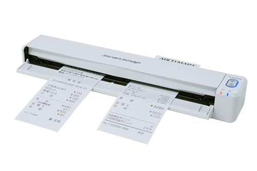 リコー PFU ドキュメントスキャナー ScanSnap iX110 (A4 片面読取 Wi-Fi対応 USB Type-C モバイル) 書類 レシート 名刺 写真 (White) 中間 画像