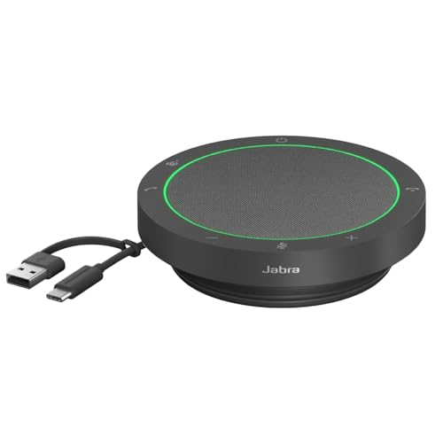 Jabra Speak2 40 スピーカーフォン [国内正規品] 会議用マイクスピーカー 最新ノイズキャンセリング機能 MS Teams/Zoom 認定 最先端ビームフォーミングマイク 50mmフルレンジスピーカー USB A/USB C接続 画像1