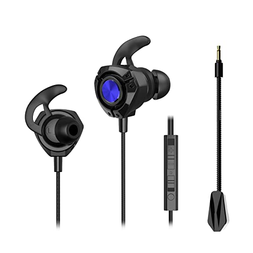 [国内販売限定] ゲーミングイヤホン Erssimo ゲーミングイヤホン マイク付き ゲーミングいやほん イヤホンマイク 有線 マイク付きイヤホン ps4 ps5 switch マイクミュート機能 PC パソコン Wet会議 ゲーム 画像1